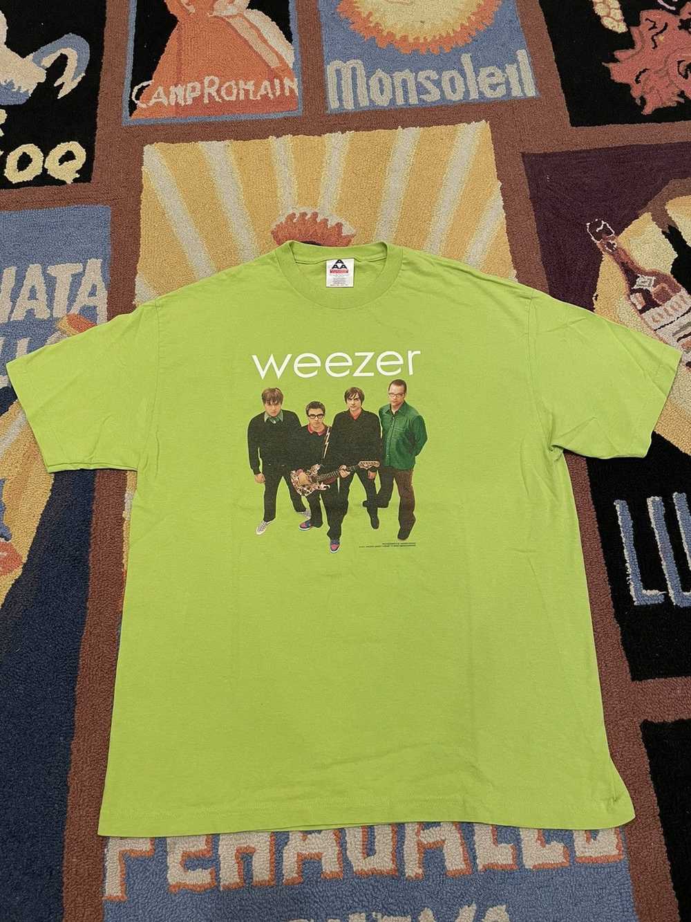 Band Tees × Vintage Vintage Weezer Green Album 20… - image 1