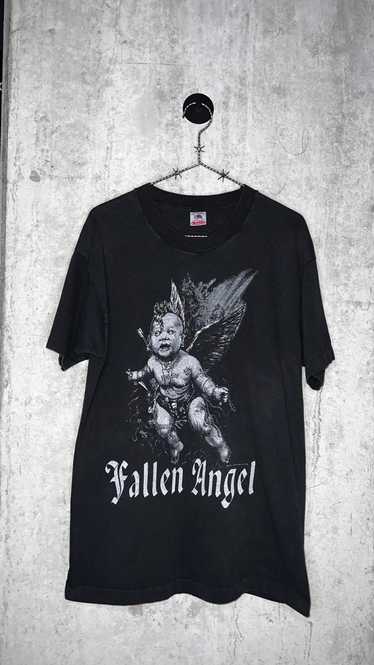 FALLEN ANGEL B&W FASHION VICTIM ART TEE