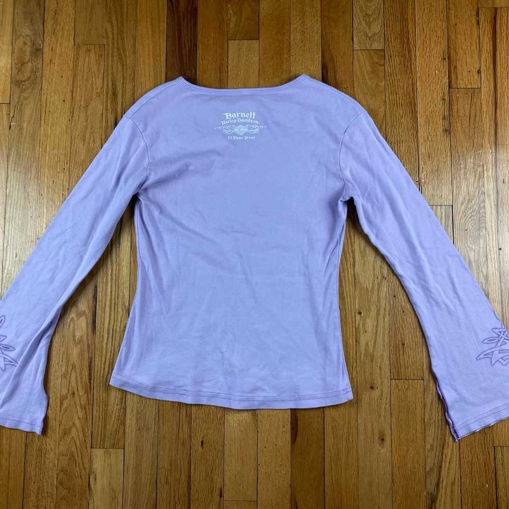 Harley Davidson Y2k Long sleeve Purple Size Medium - image 5