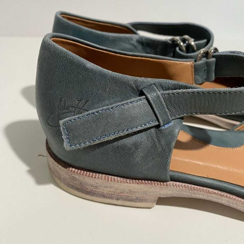 Fluevog Modvogs Blue Anna Maria Mary Jane Leather… - image 12