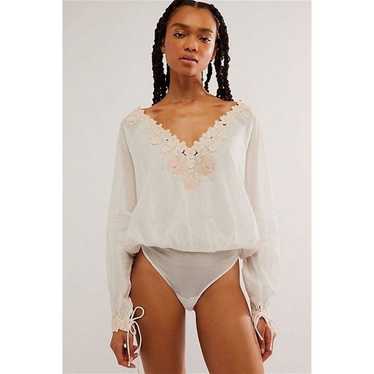 Free People Salty Sweet Bodysuit Size M