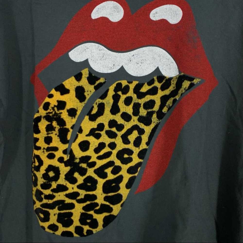 Daydreamer Rolling Stones Leopard Tongue Tee Blac… - image 2