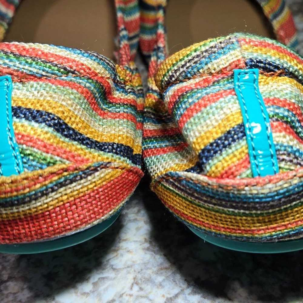 Tieks sunset stripe vegan flats, size 11 - image 6