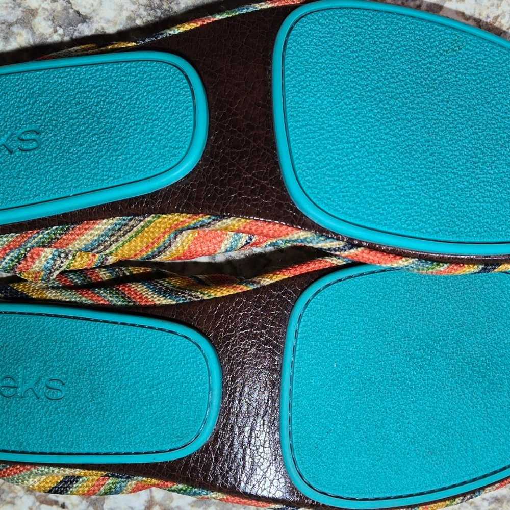 Tieks sunset stripe vegan flats, size 11 - image 7