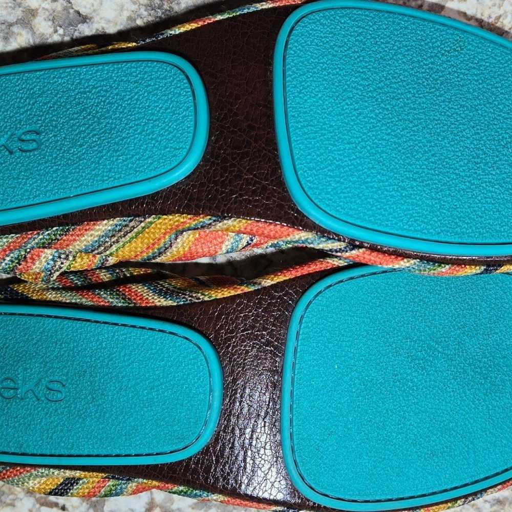 Tieks sunset stripe vegan flats, size 11 - image 7