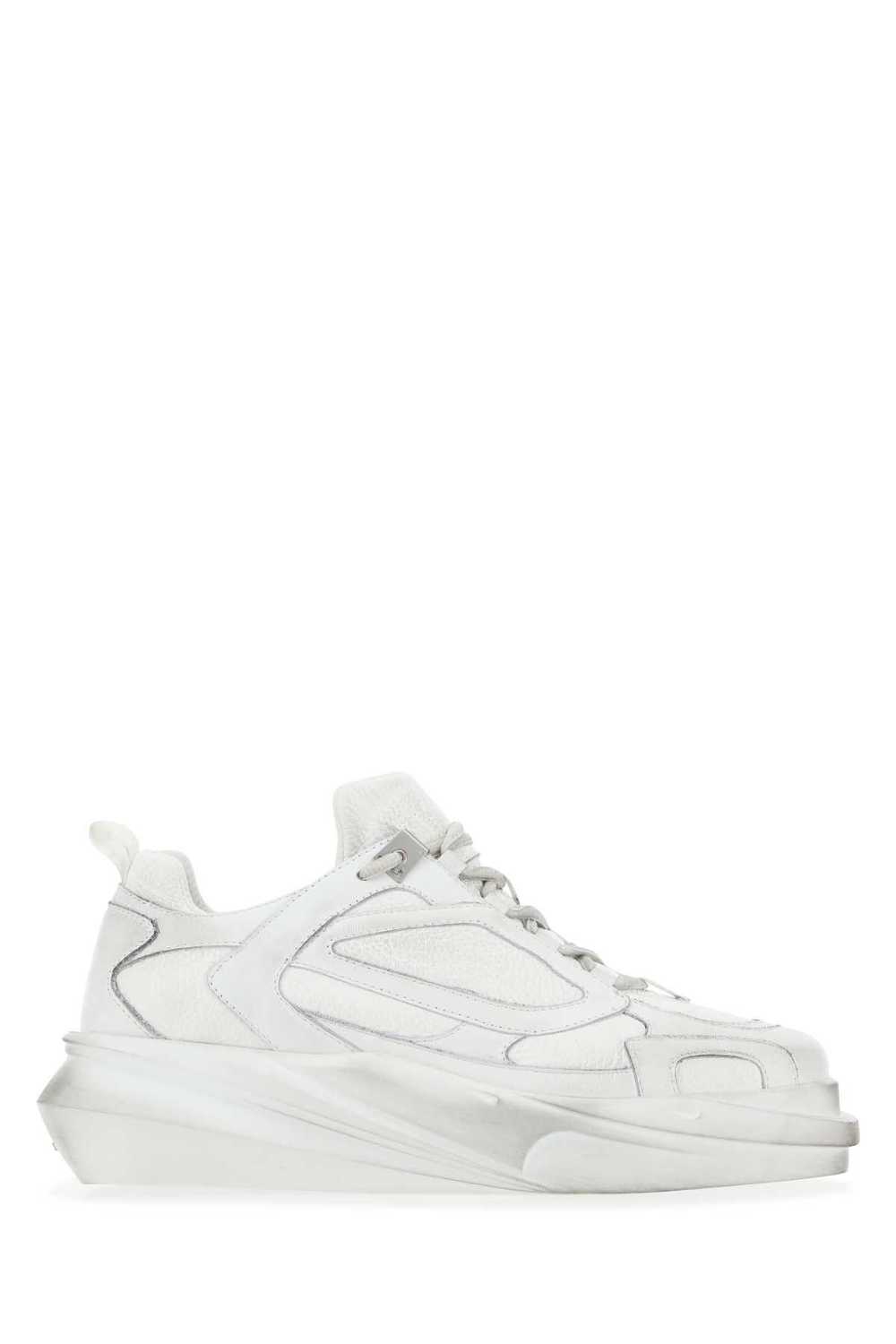 White Leather Hiking Sneakers - image 1