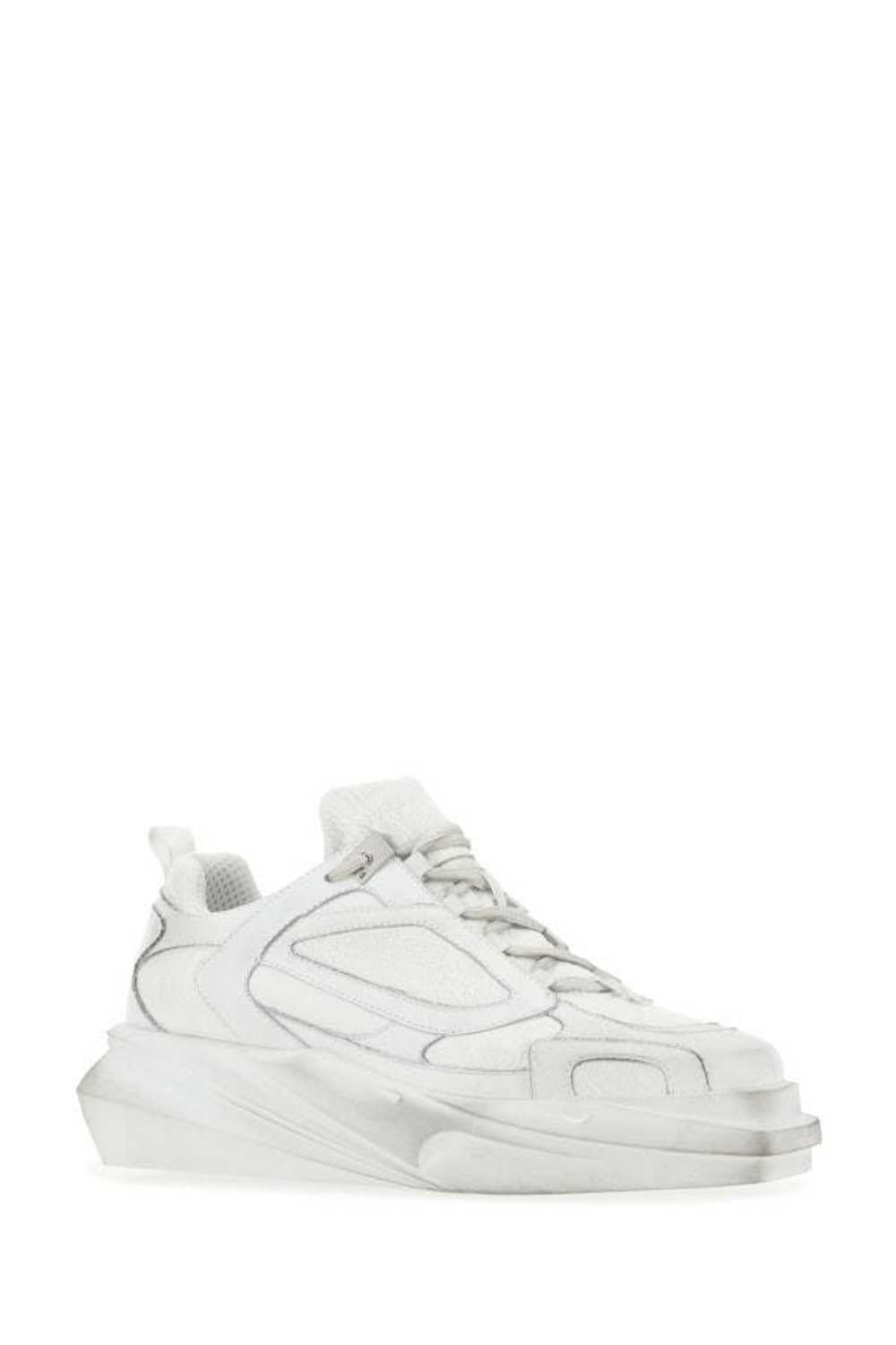 White Leather Hiking Sneakers - image 4