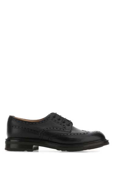 Black Leather Horsham Lace-Up Shoes