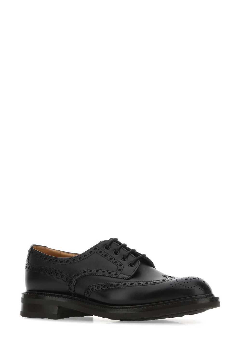 Black Leather Horsham Lace-Up Shoes - image 2