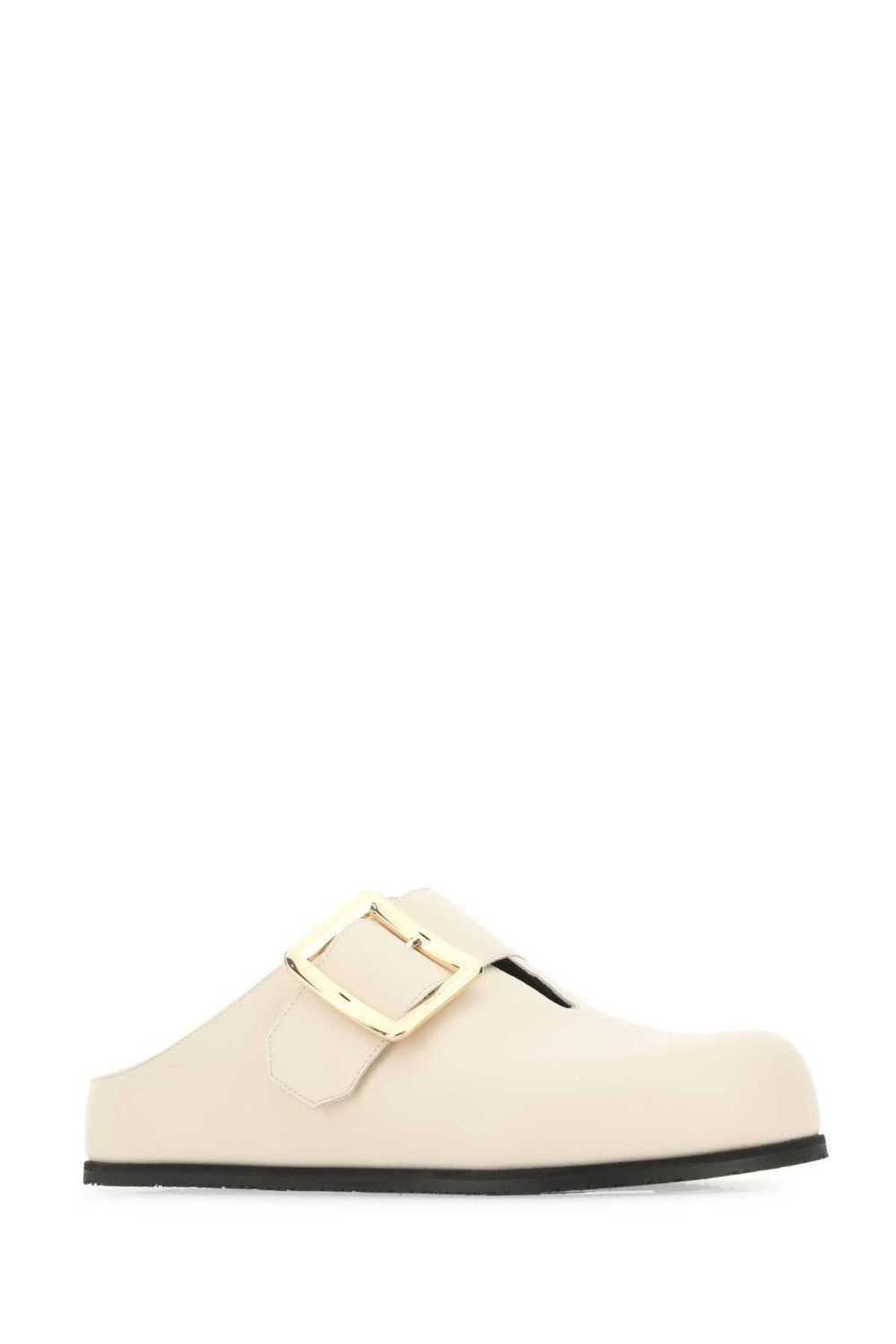 Ivory Leather Lulu Slippers - image 2