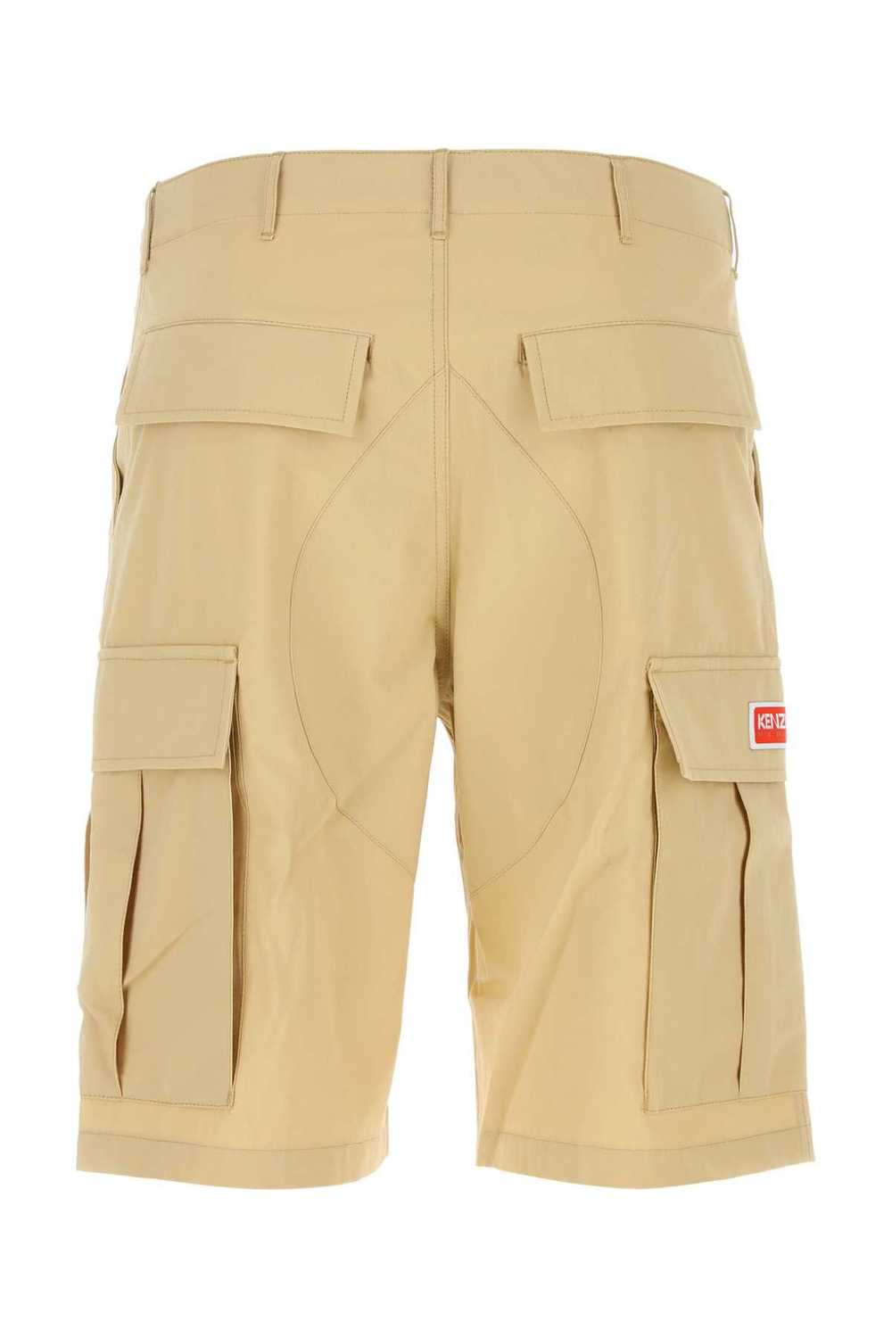 Beige Cotton Bermuda Shorts - image 2