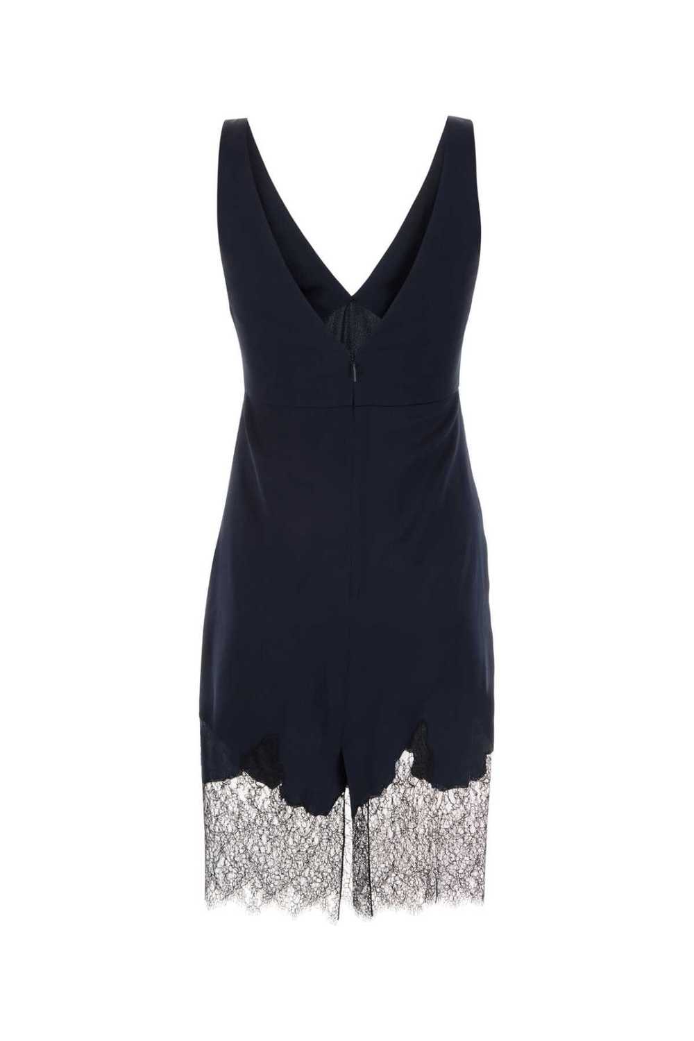 Midnight Blue Satin Mini Dress - image 2