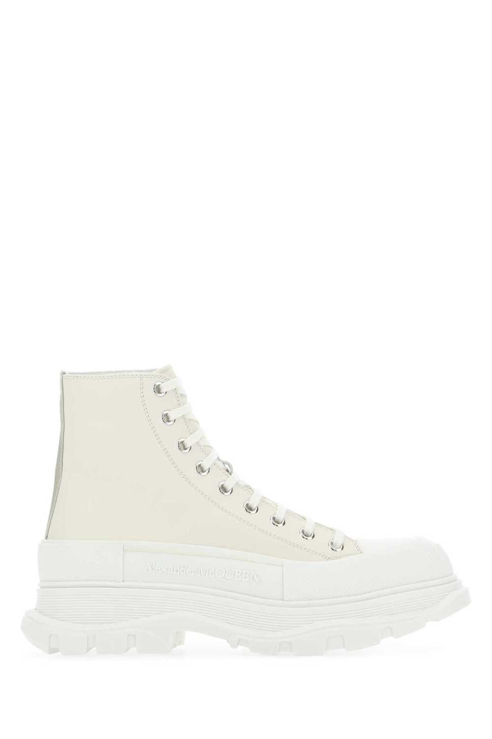 Sand Leather Tread Slick Sneakers - image 1