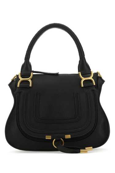 Black Leather Small Marcie Handbag - image 1