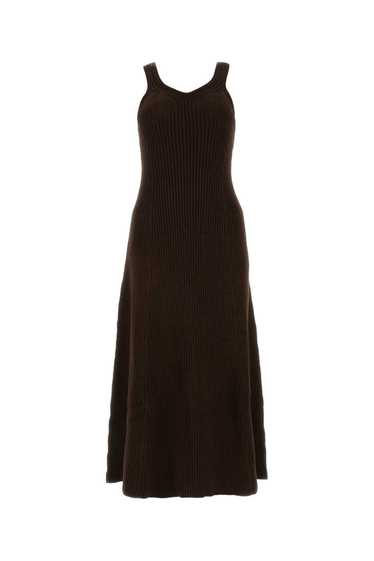 Chocolate Cotton Blend Dress - image 1