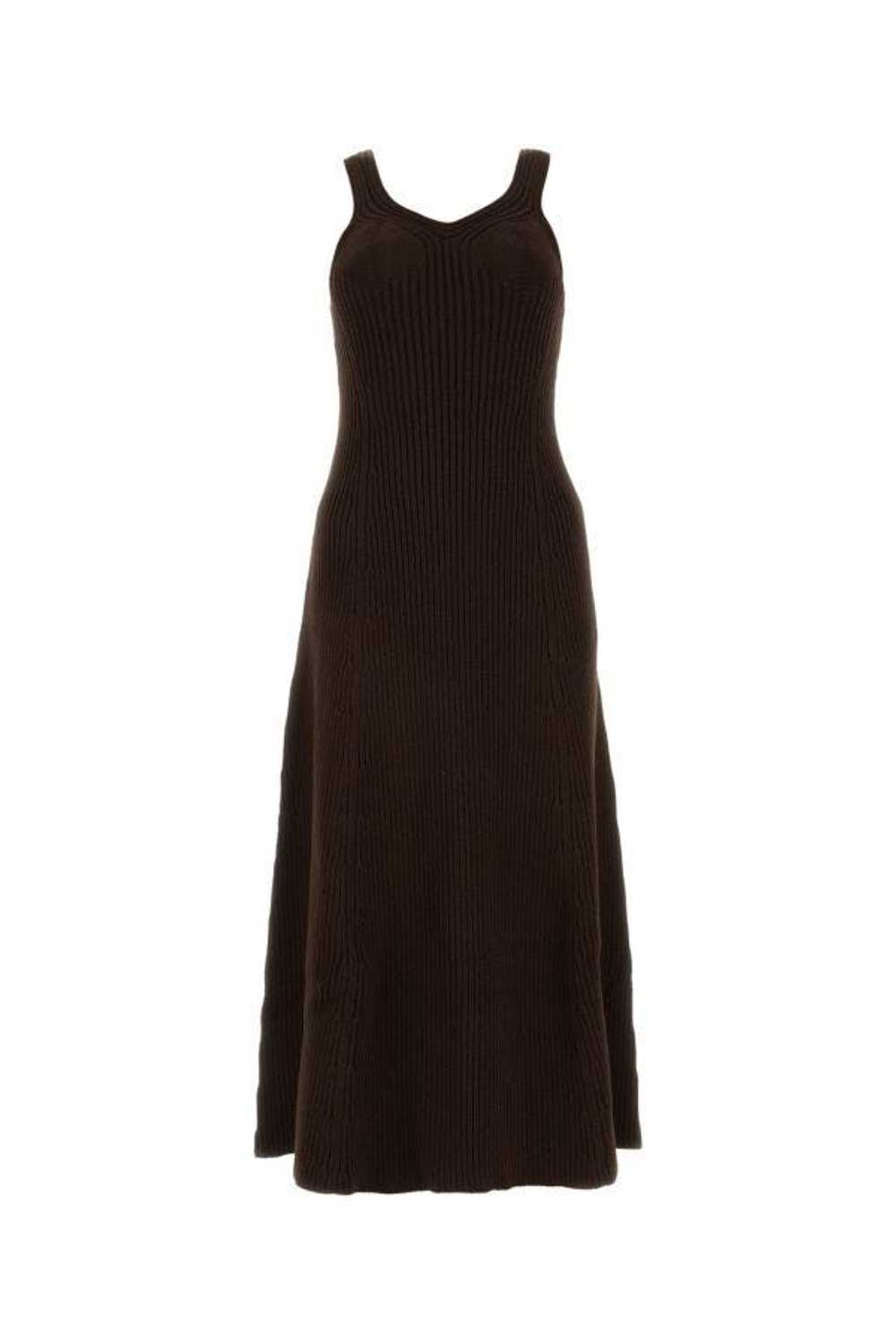 Chocolate Cotton Blend Dress - image 3