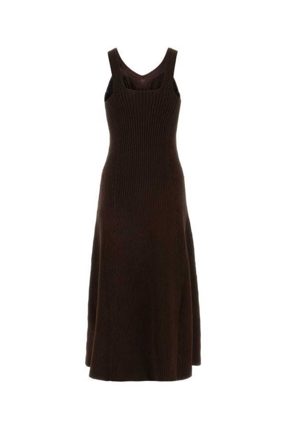 Chocolate Cotton Blend Dress - image 4