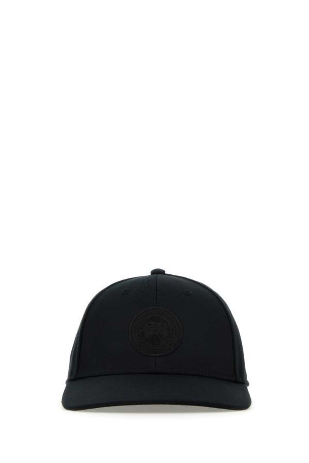 Black Polyester Tonal Baseball Cap - image 3