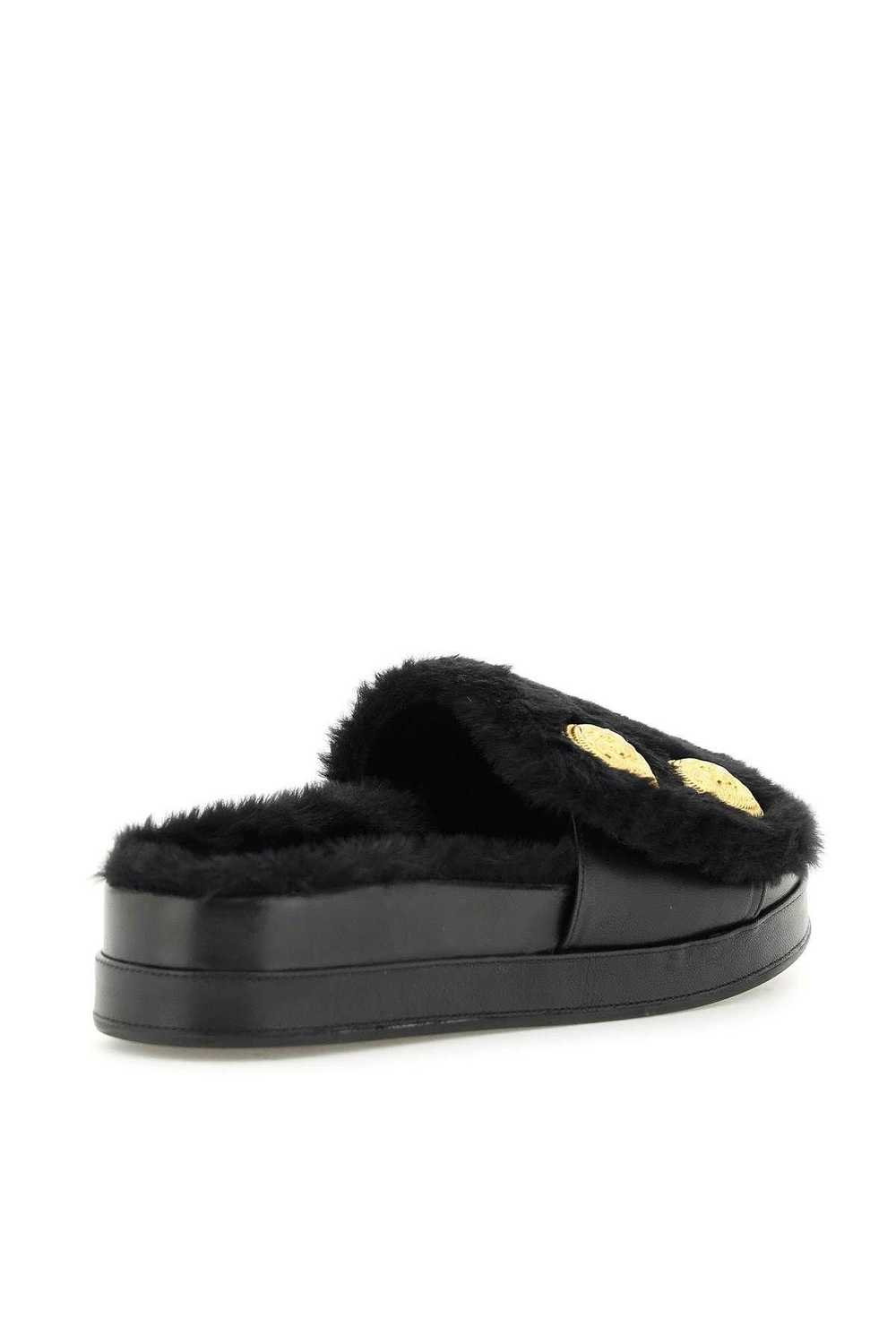 FAUX FUR TAM SLIDES BALMAIN - image 2