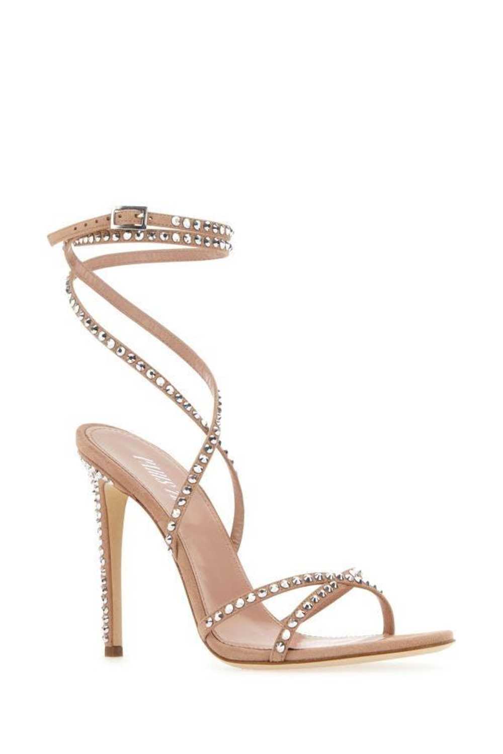 Embellished Suede Holly Zoe Sandals - image 4