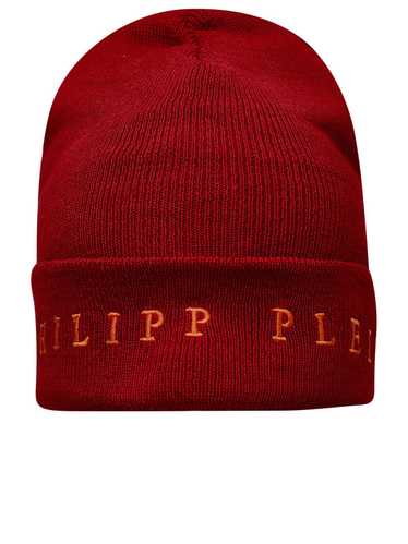 PHILIPP PLEIN Wool Blend Red Beanie