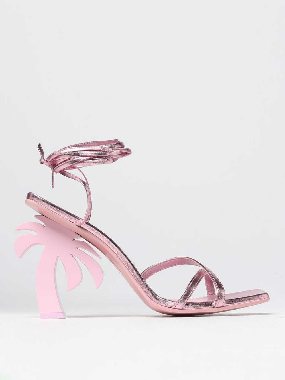 Palm Angels Heeled Sandals Woman Pink - image 1