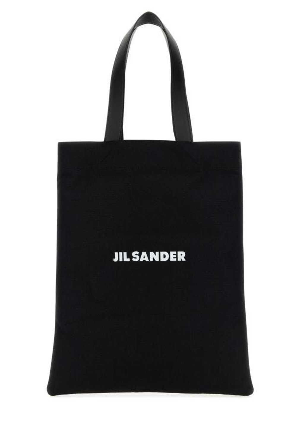 Black Canvas Medium Book Shopping Bag - image 3