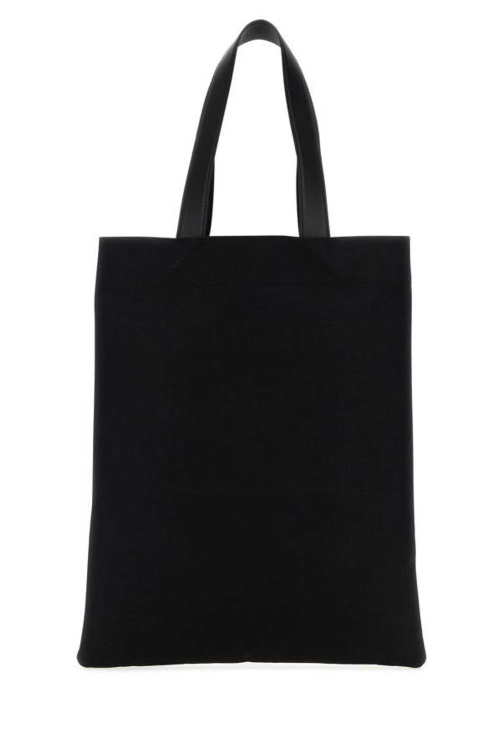 Black Canvas Medium Book Shopping Bag - image 5