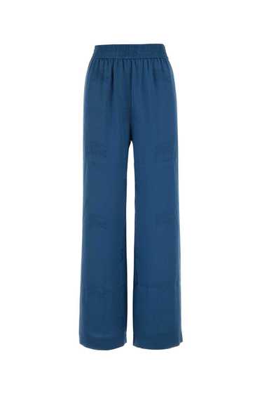 Blue Silk Pant