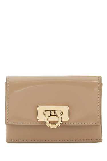 Beige Leather Coin Purse