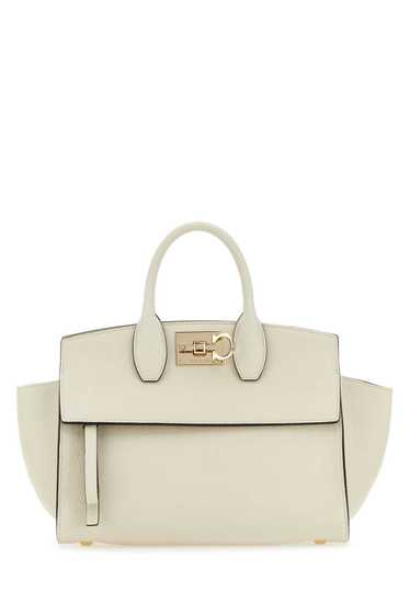 Ivory Leather Studio Soft Handbag