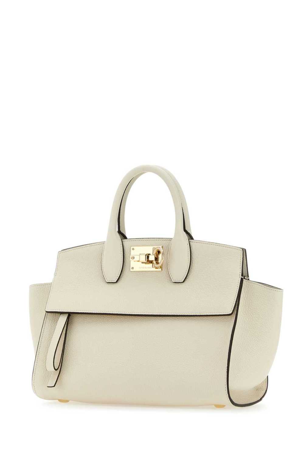 Ivory Leather Studio Soft Handbag - image 2