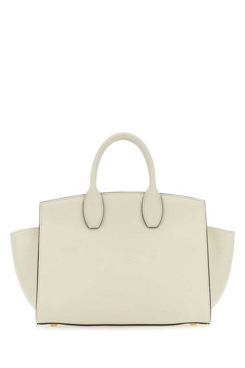 Ivory Leather Studio Soft Handbag - image 5