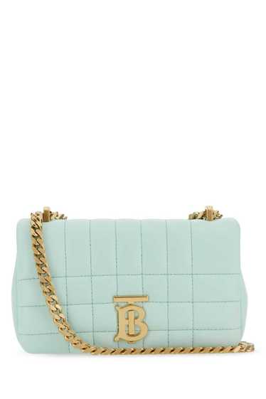 Pastel Light-Blue Leather Mini Lola Shoulder Bag