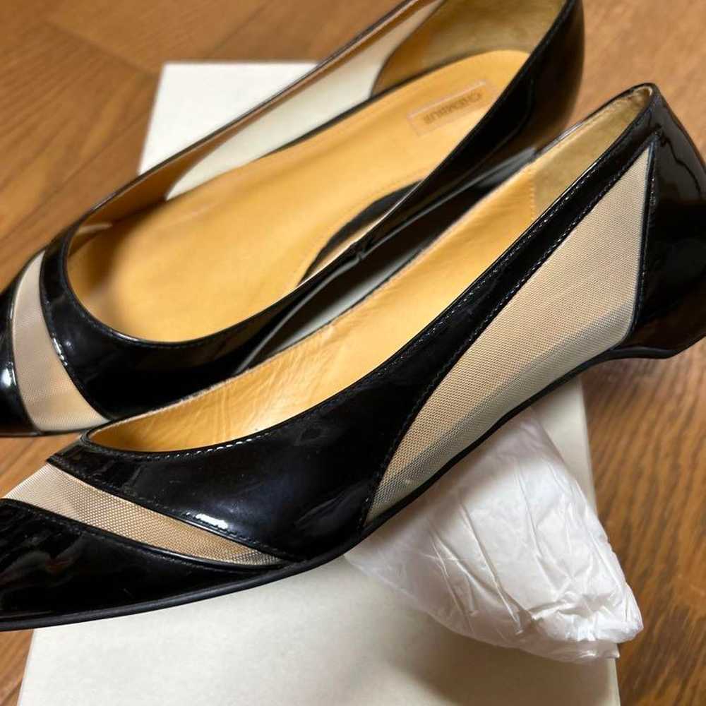 CHEMBUR Black Enamel Tulle Pumps - image 8