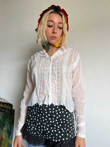 Antique White Edwardian Blouse