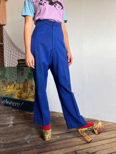 Vintage 1930's - 40's Blue High Waist Pants