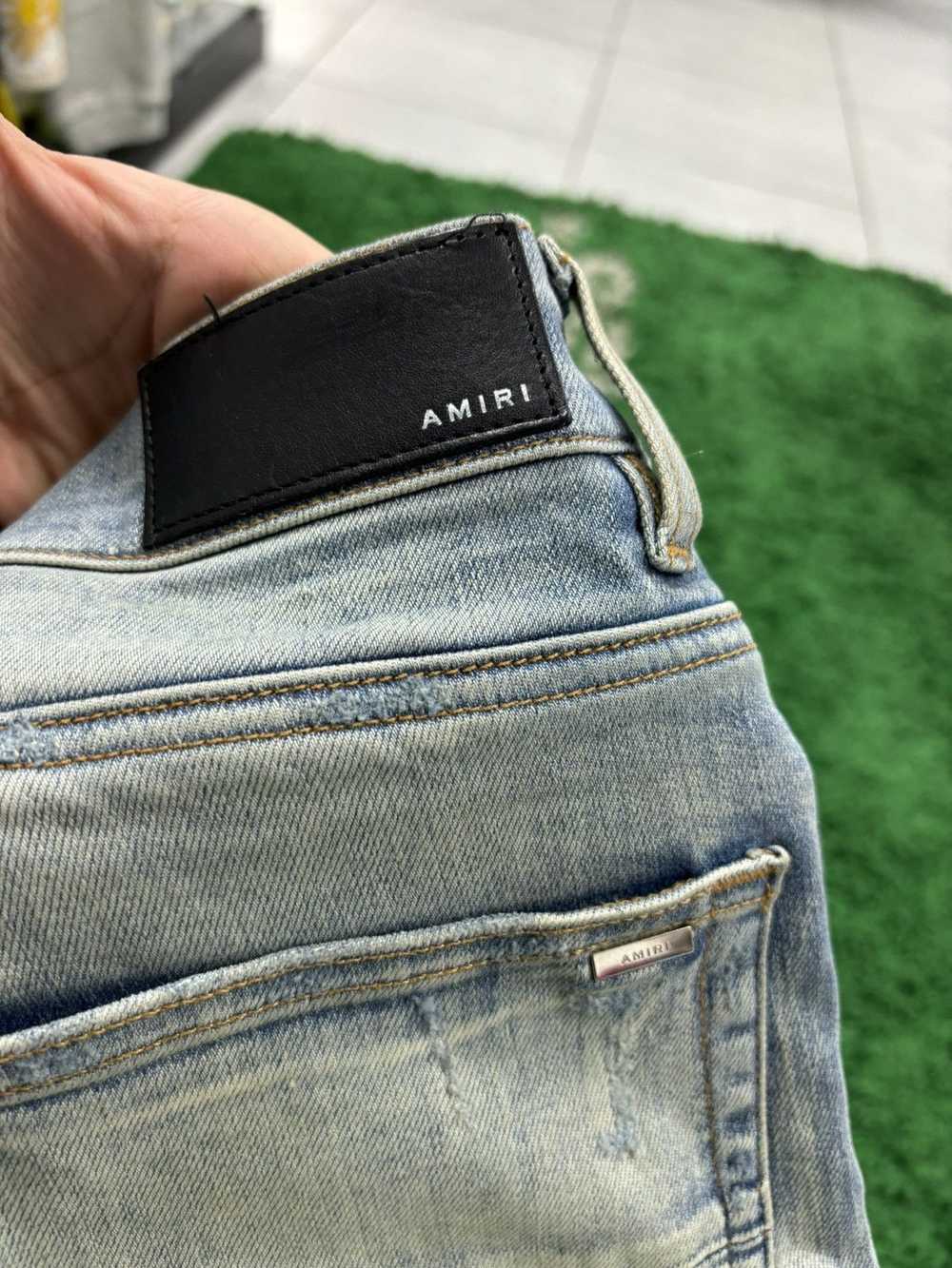 Amiri Amiri Denim Jeans 34 blue white black bone … - image 3