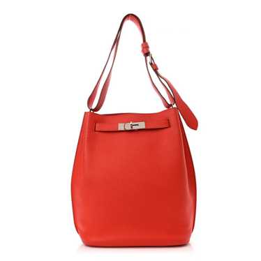 HERMES Taurillon Clemence Verso So Kelly 22 Rouge 