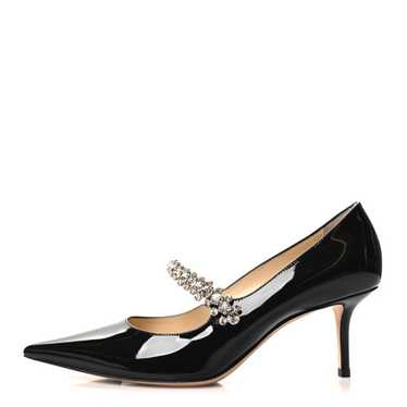 JIMMY CHOO Patent Crystal Bing 65 Pumps 38.5 Black