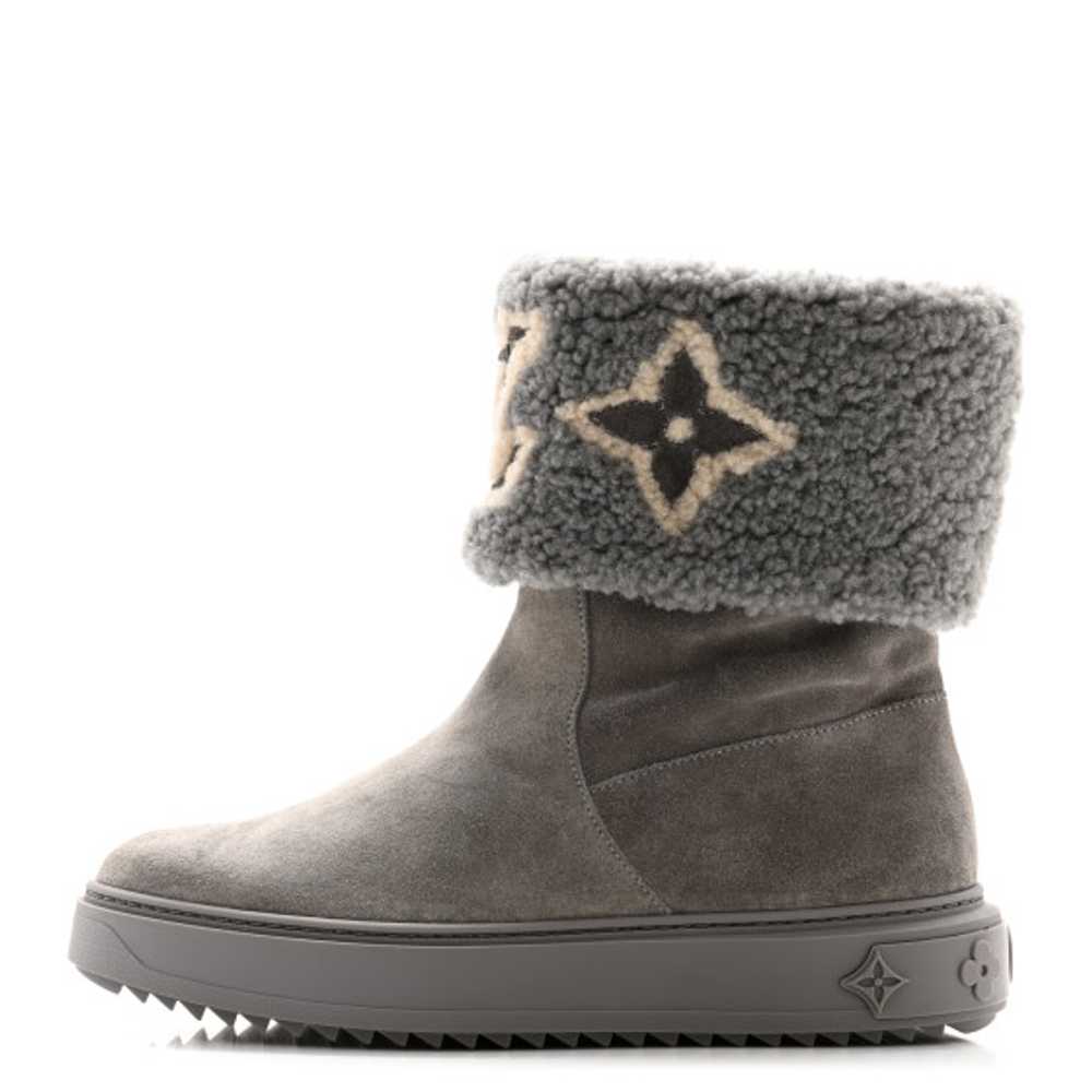 LOUIS VUITTON Suede Calfskin Shearling Snowdrop F… - image 1