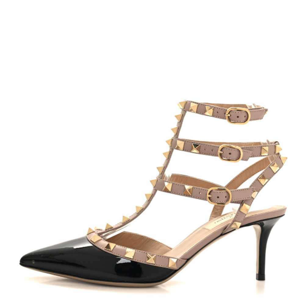 VALENTINO GARAVANI Patent Nappa Rockstud Ankle St… - image 1