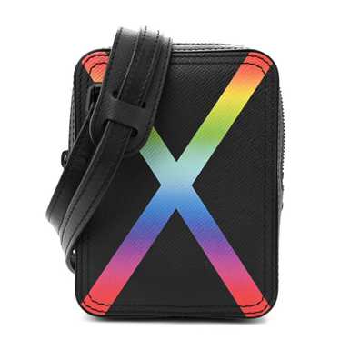 LOUIS VUITTON Taiga Rainbow Danube Messenger Black