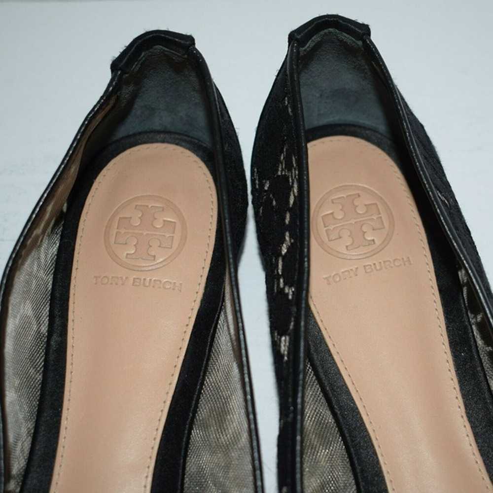 TORY BURCH black lace SUTTON ballet flat, 9 - image 4