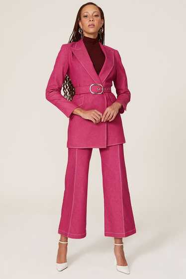 Thebe Magugu Pink Wide Leg Pants