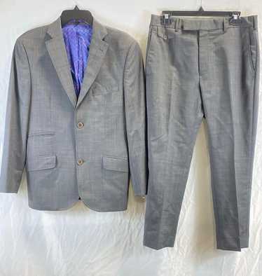 Ted Baker Mens Gray Pockets Blazer And Pants 2 Pi… - image 1