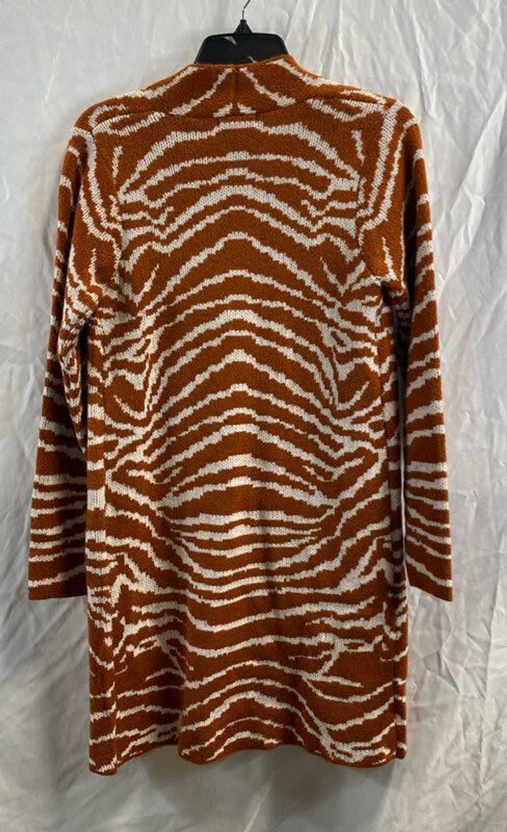 NWT Nine West Womens Brown Printed Knit Open Fron… - image 2