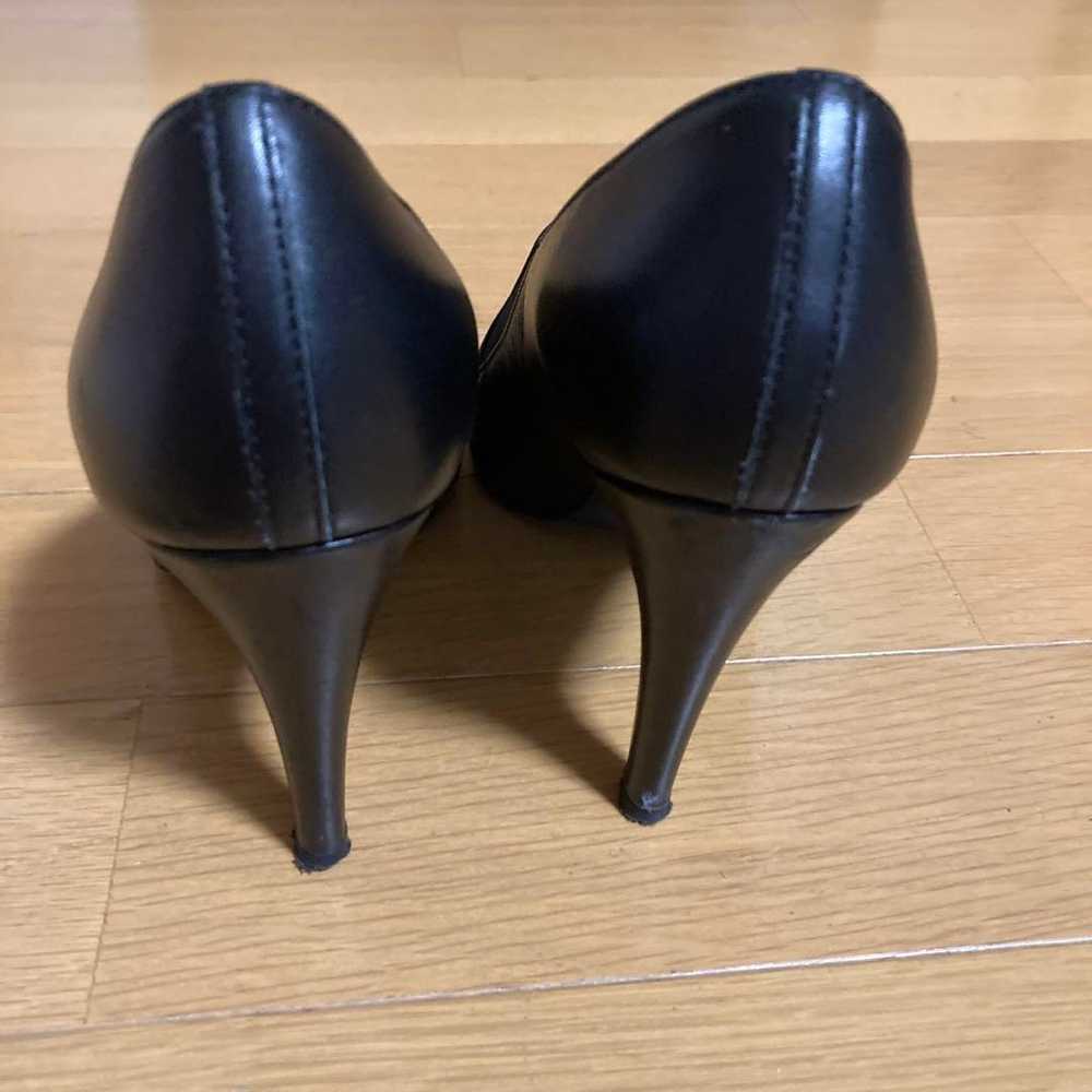 DIANA Black Leather Pumps High Heel - image 3