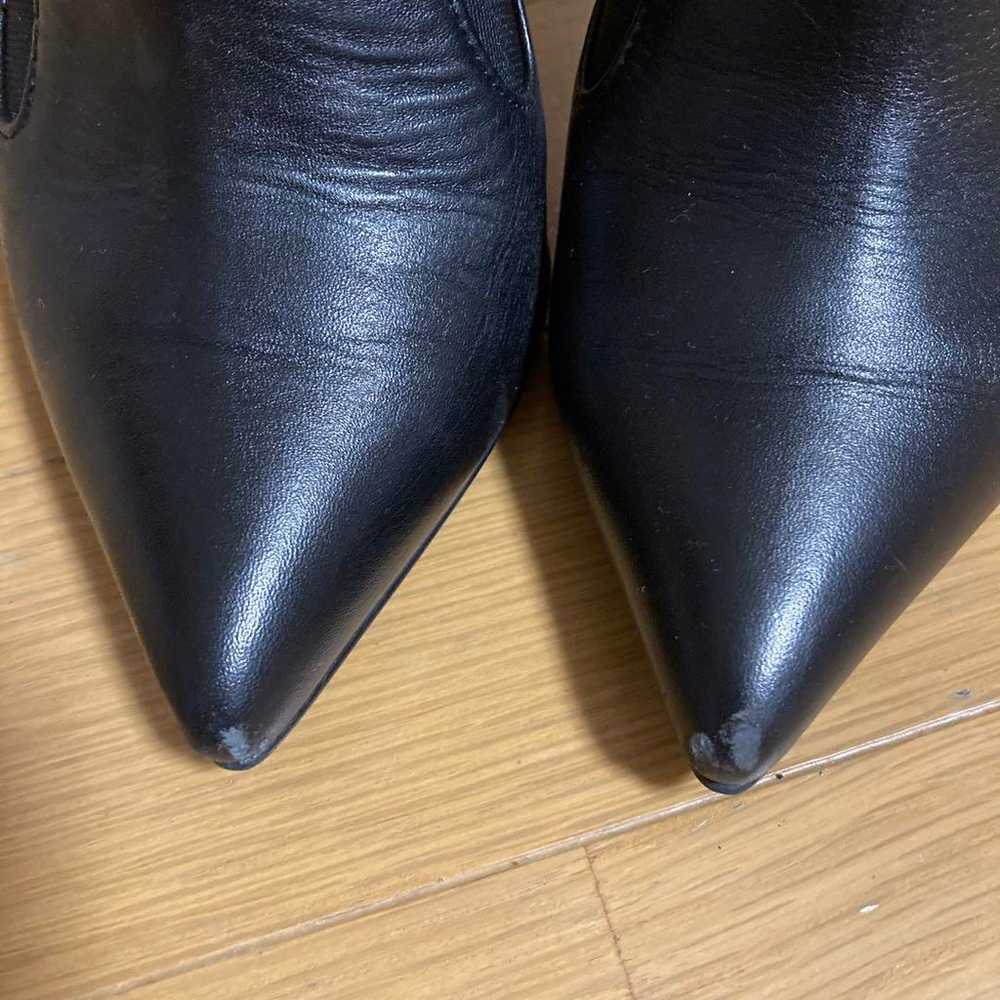 DIANA Black Leather Pumps High Heel - image 5