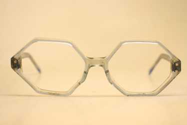 Unused Blue Octagonal Vintage 1960's 1970s Glasses - image 1